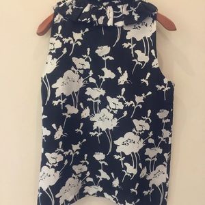 Kate Spade black white sleeveless top sz 8